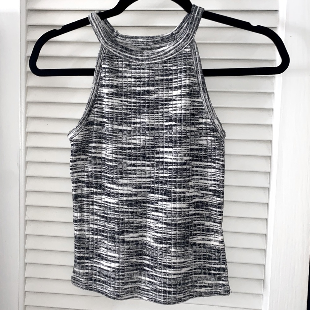 Ribbed Racer Tank Top